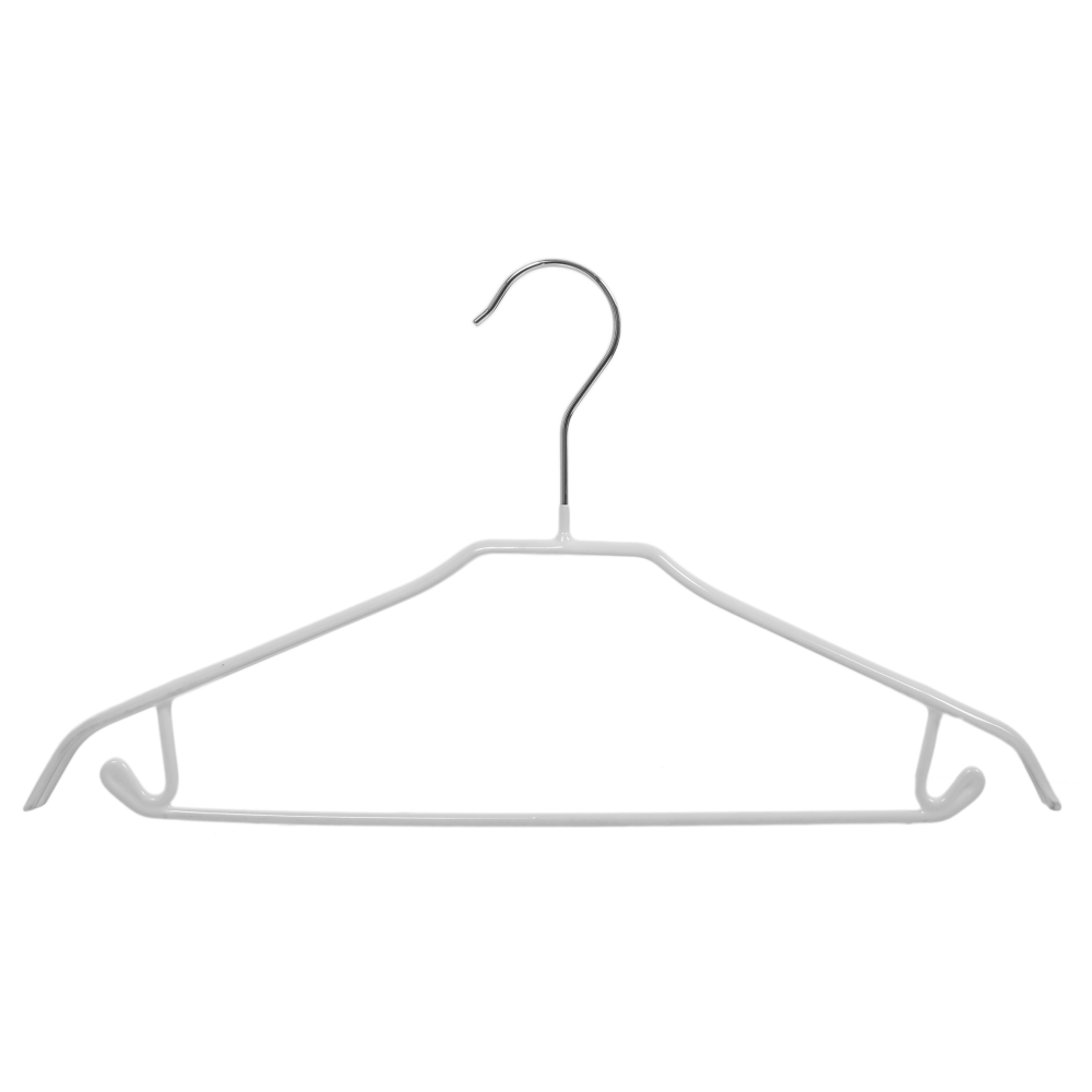 White silicone coated hanger