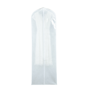 כיסוי לשמלות כלה וערב ארוך לבן דק - דגם מוזל