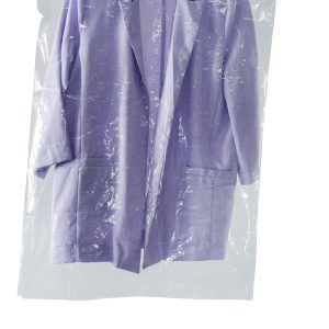 שקית חור קולב שקופה קצרה לחליפות