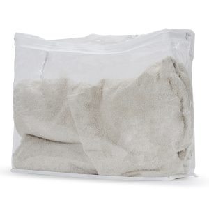 אריזה שקופה לשמיכת פוך זוגי 60x55x25 סמ