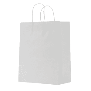 שקית נייר לבנה 25x31x12 סמ