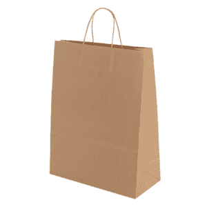 שקית נייר חומה 28x29x16 סמ